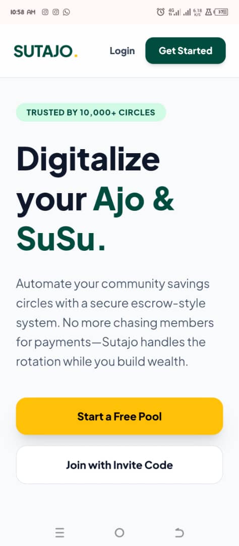 Savings contribution script (ajo,osusu)