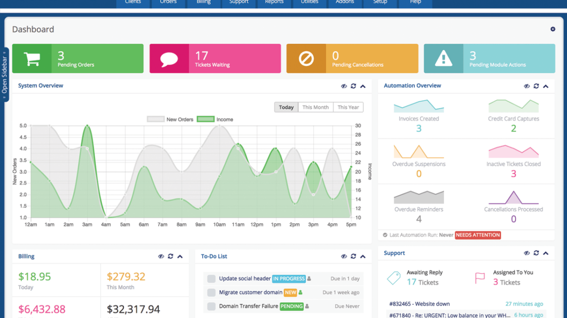 WHMCS SCRIPT(WEB HOSTING BIZ)