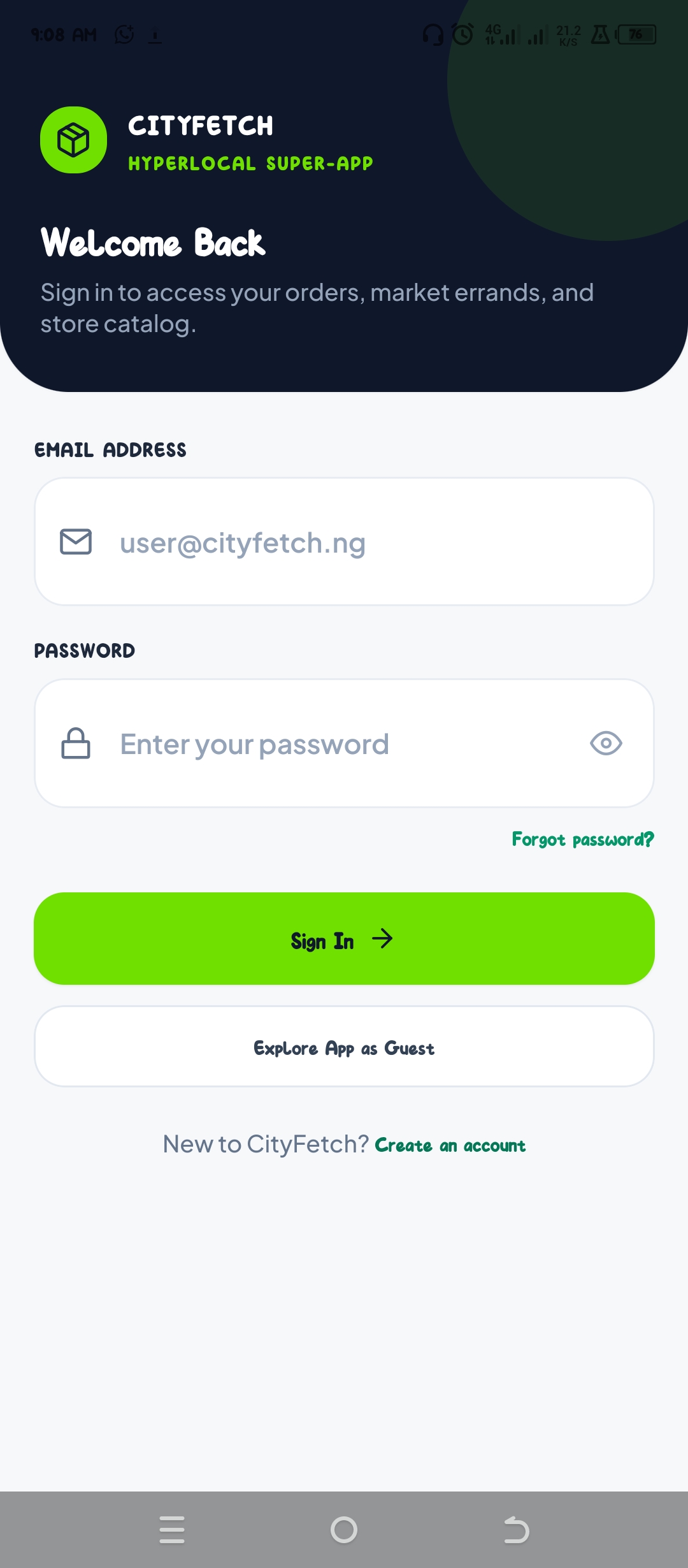 CityFetch screenshot 2